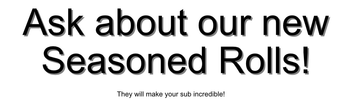 Seasoned Rolls Banner